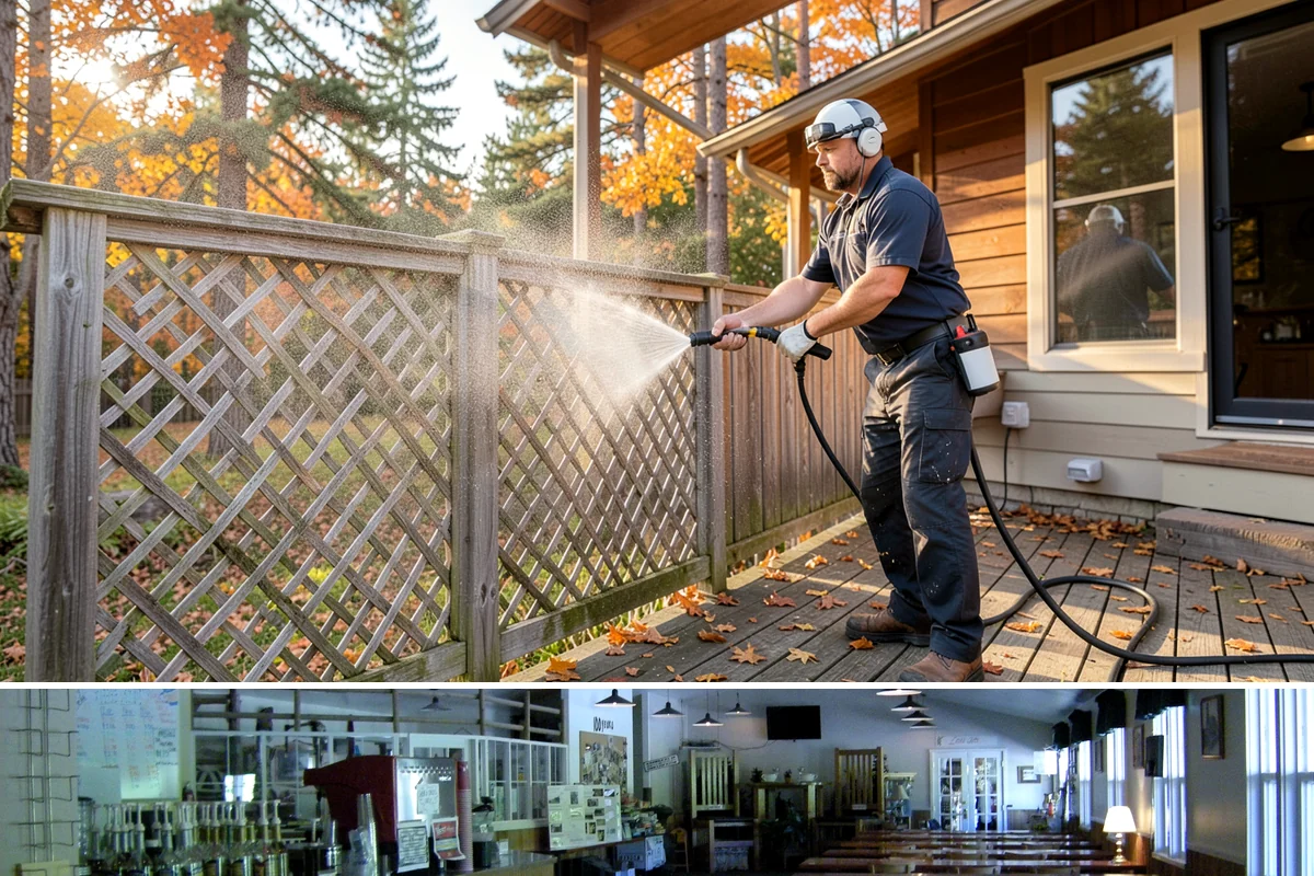 Fence Sealing in Black Diamond, King County, WA - Seal fences in the dry summer months when both sides of the boards can dry out and the repellent can bond properly.