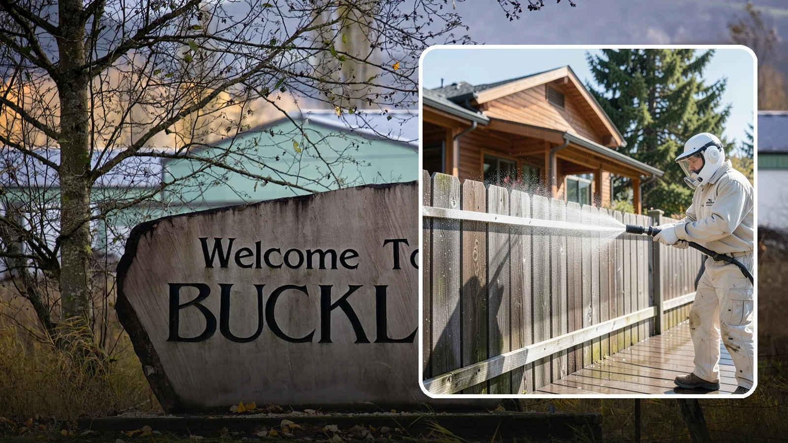 Fence Sealing in Buckley, Pierce County, WA - Clear water-repellent sealing for wood fences that fends off the rot, graying, and moss our damp climate encourages.