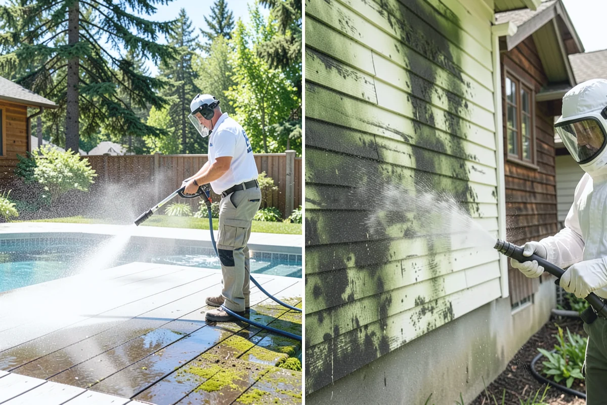 Fence Sealing in Buckley, Pierce County, WA - Wash the fence and remove mildew, algae, and loose fibers