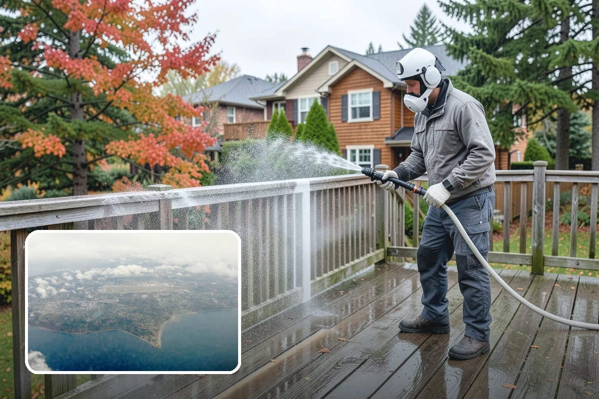 Fence Sealing in Burien, King County, WA - Sheds rain to slow rot in posts, rails, and pickets