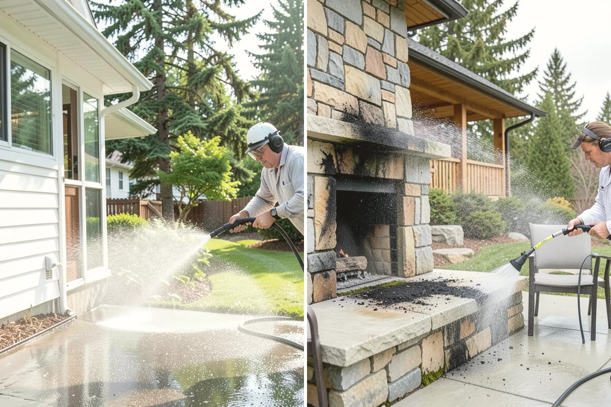 Fence Sealing in Burien, King County, WA - Wash the fence and remove mildew, algae, and loose fibers