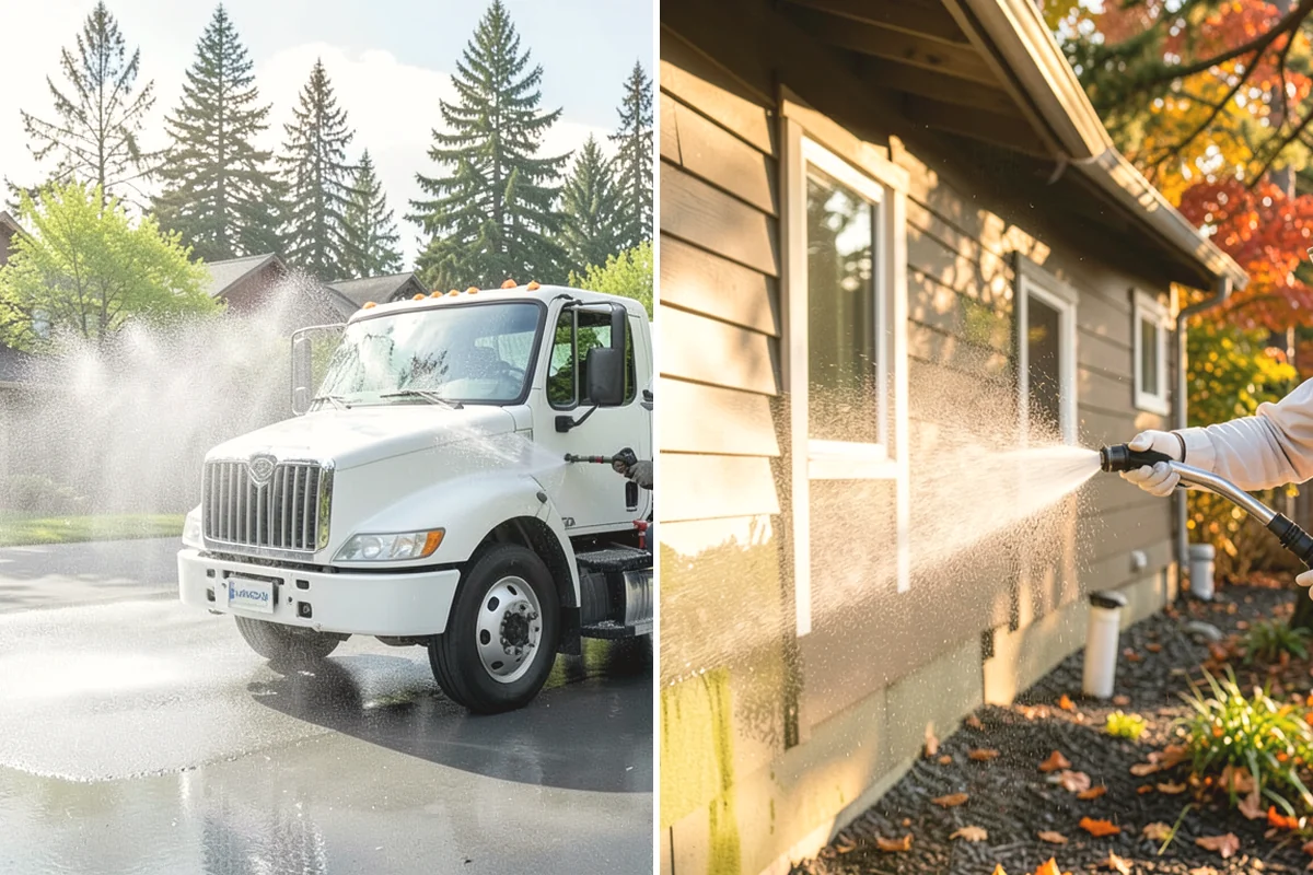 Fence Sealing in Carbonado, Pierce County, WA - Wash the fence and remove mildew, algae, and loose fibers