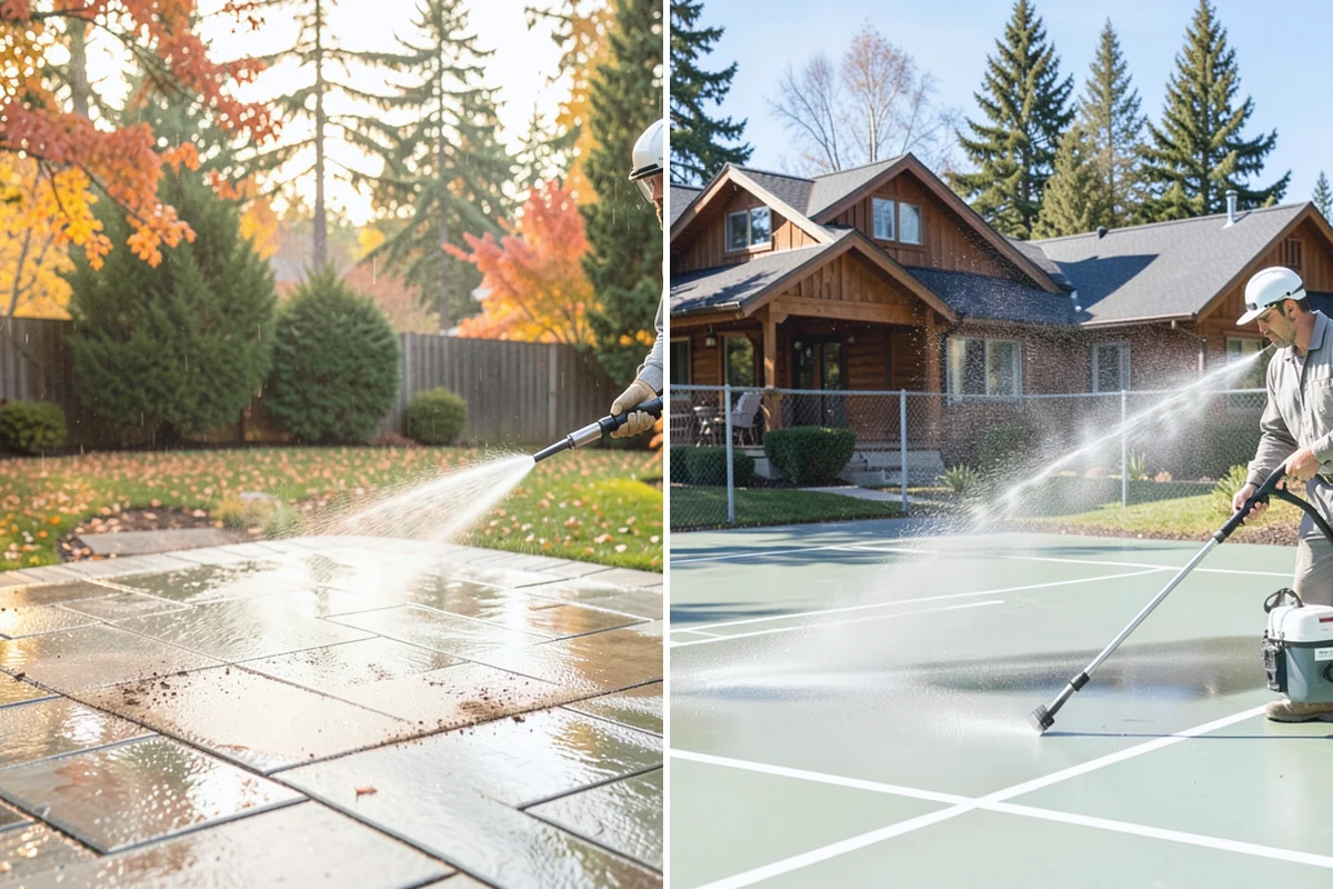 Fence Sealing in Des Moines, King County, WA - Wash the fence and remove mildew, algae, and loose fibers