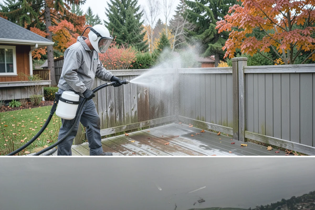 Fence Sealing in Des Moines, King County, WA - Seal fences in the dry summer months when both sides of the boards can dry out and the repellent can bond properly.