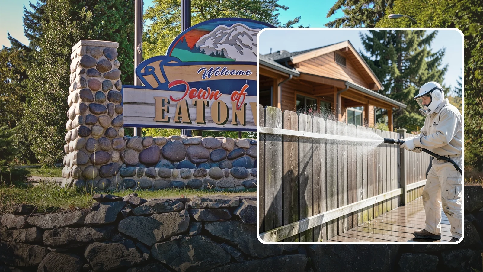 Fence Sealing in Eatonville, Pierce County, WA - Clear water-repellent sealing for wood fences that fends off the rot, graying, and moss our damp climate encourages.