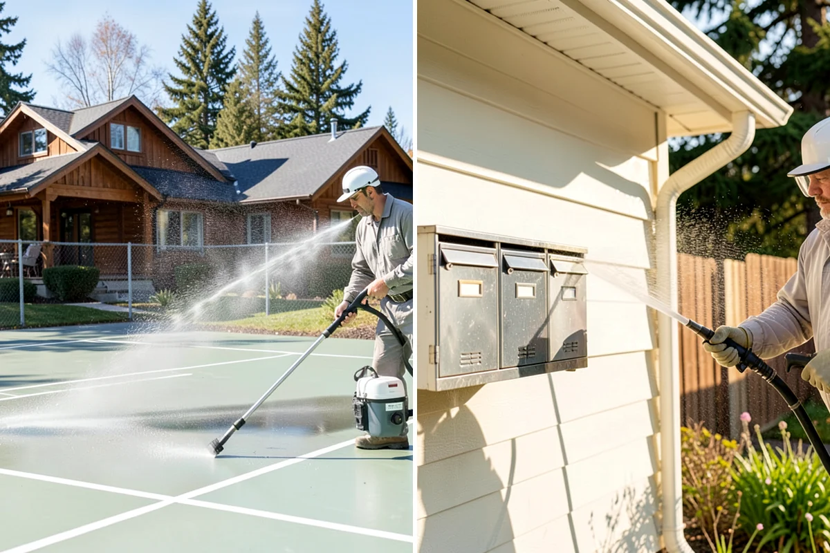 Fence Sealing in Everett, Snohomish County, WA - Wash the fence and remove mildew, algae, and loose fibers