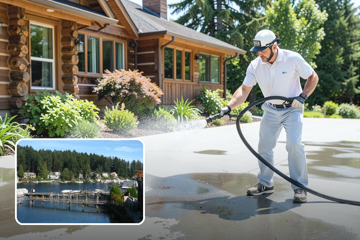 Fence Sealing in Gig Harbor, Pierce County, WA - Sheds rain to slow rot in posts, rails, and pickets