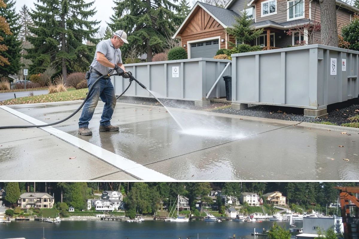 Fence Sealing in Gig Harbor, Pierce County, WA - Seal fences in the dry summer months when both sides of the boards can dry out and the repellent can bond properly.