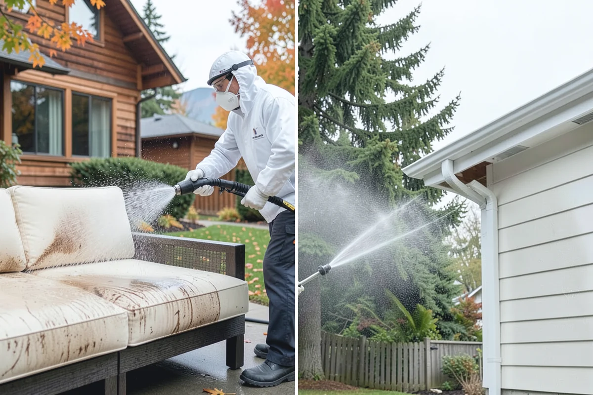 Fence Sealing in Gold Bar, Snohomish County, WA - Wash the fence and remove mildew, algae, and loose fibers
