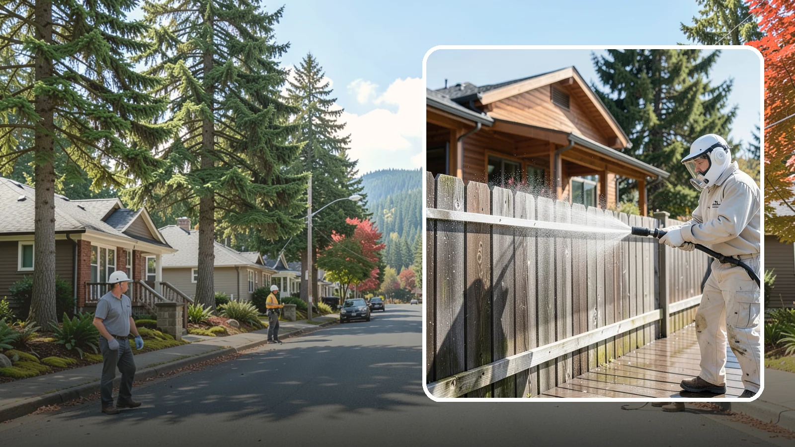 Fence Sealing in Hunts Point, King County, WA - Clear water-repellent sealing for wood fences that fends off the rot, graying, and moss our damp climate encourages.