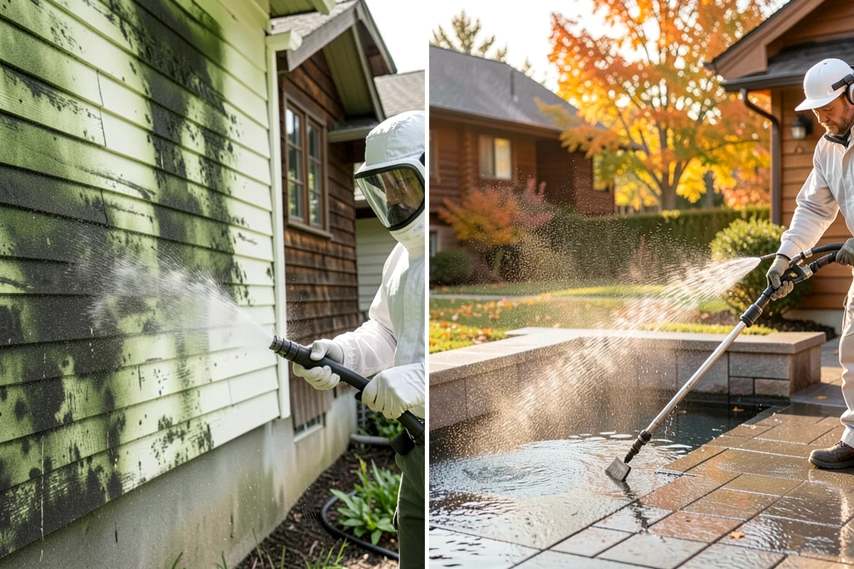 Fence Sealing in Hunts Point, King County, WA - Wash the fence and remove mildew, algae, and loose fibers