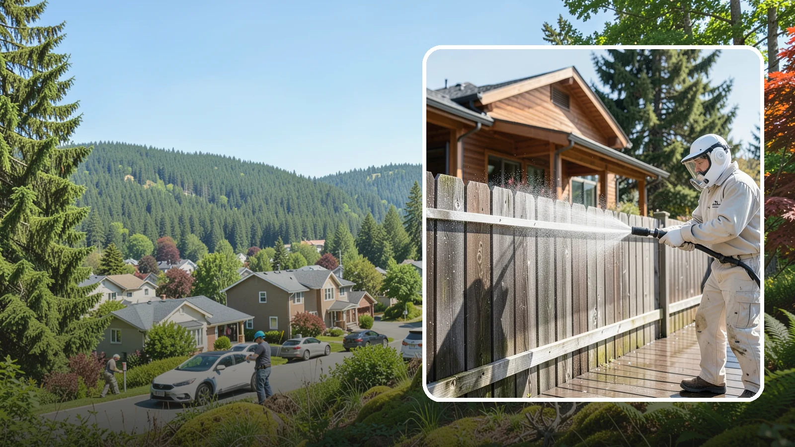Fence Sealing in Index, Snohomish County, WA - Clear water-repellent sealing for wood fences that fends off the rot, graying, and moss our damp climate encourages.