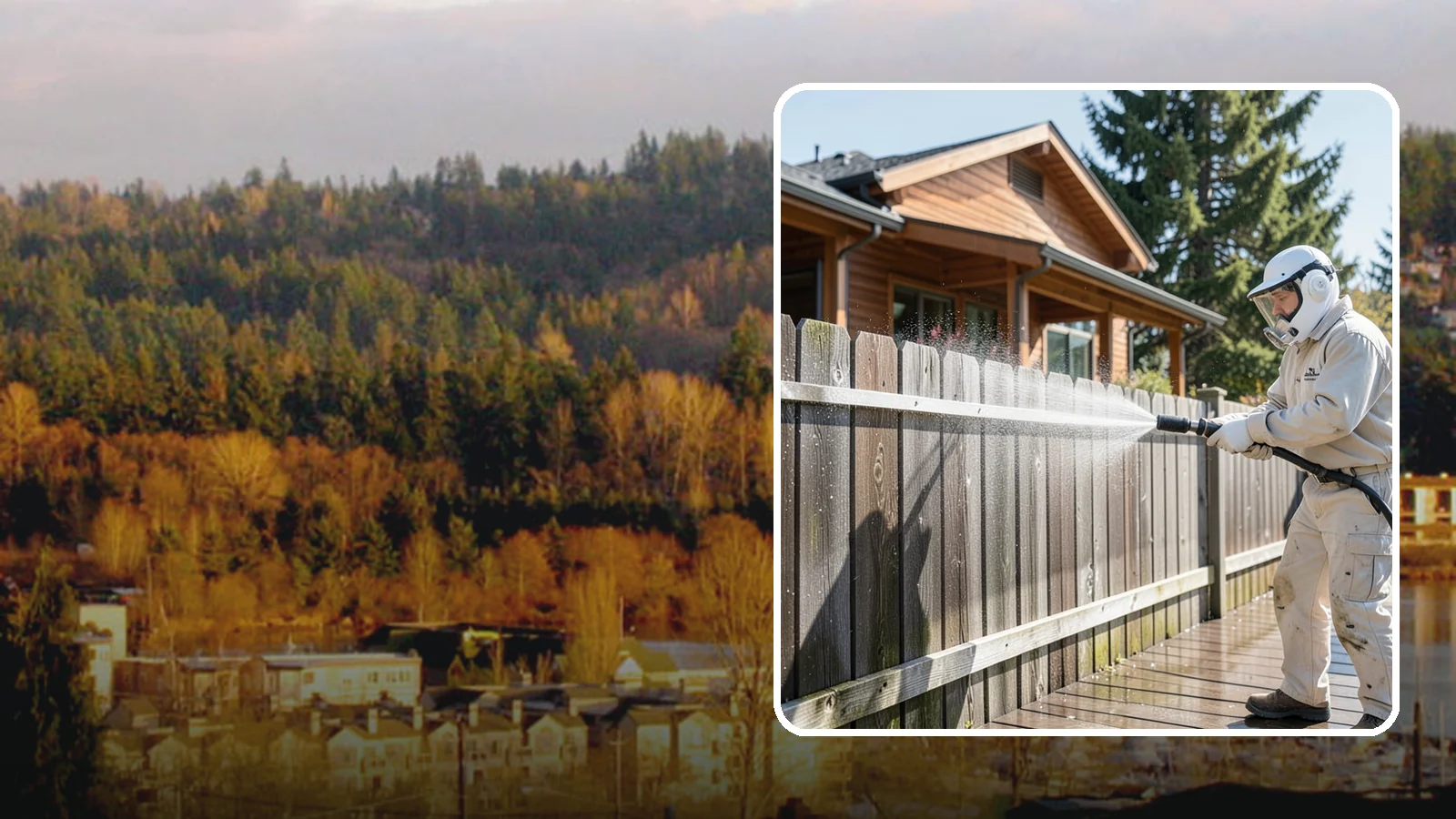 Fence Sealing in Kenmore, King County, WA - Clear water-repellent sealing for wood fences that fends off the rot, graying, and moss our damp climate encourages.