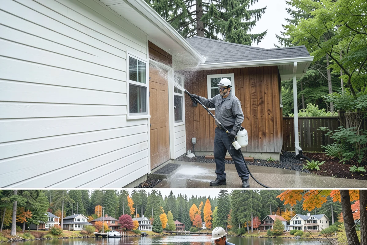 Fence Sealing in La Conner, Skagit County, WA - Seal fences in the dry summer months when both sides of the boards can dry out and the repellent can bond properly.