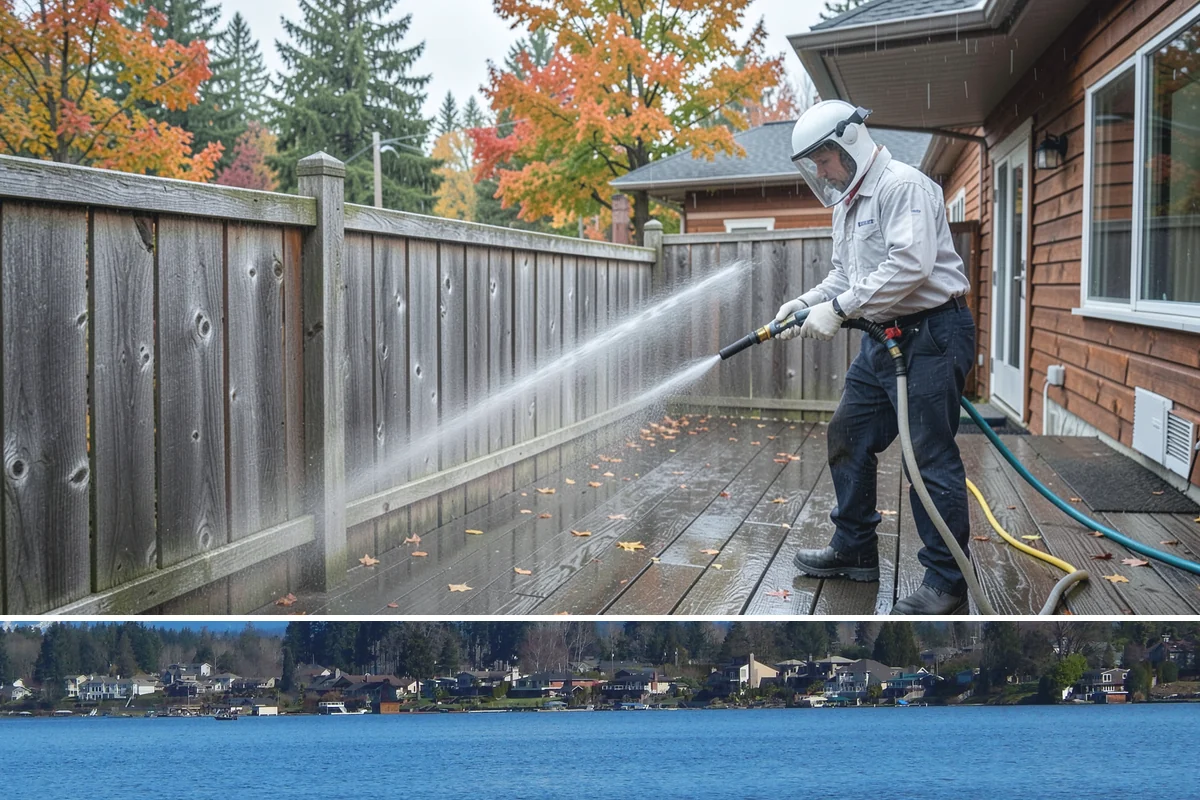 Fence Sealing in Lake Stevens, Snohomish County, WA - Seal fences in the dry summer months when both sides of the boards can dry out and the repellent can bond properly.