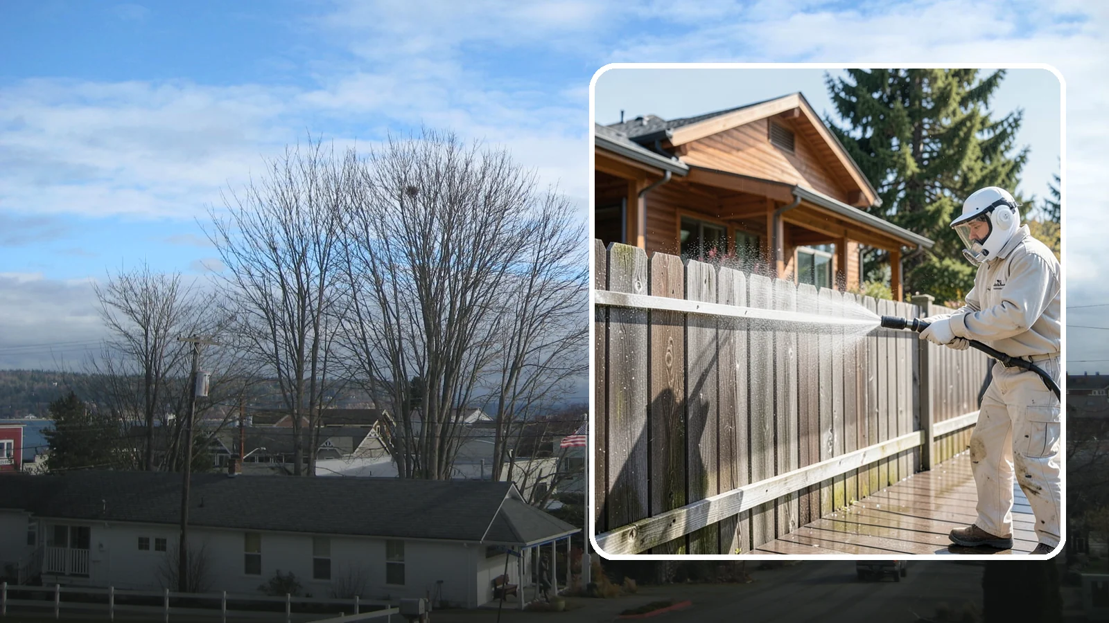 Fence Sealing in Langley, Island County, WA - Clear water-repellent sealing for wood fences that fends off the rot, graying, and moss our damp climate encourages.