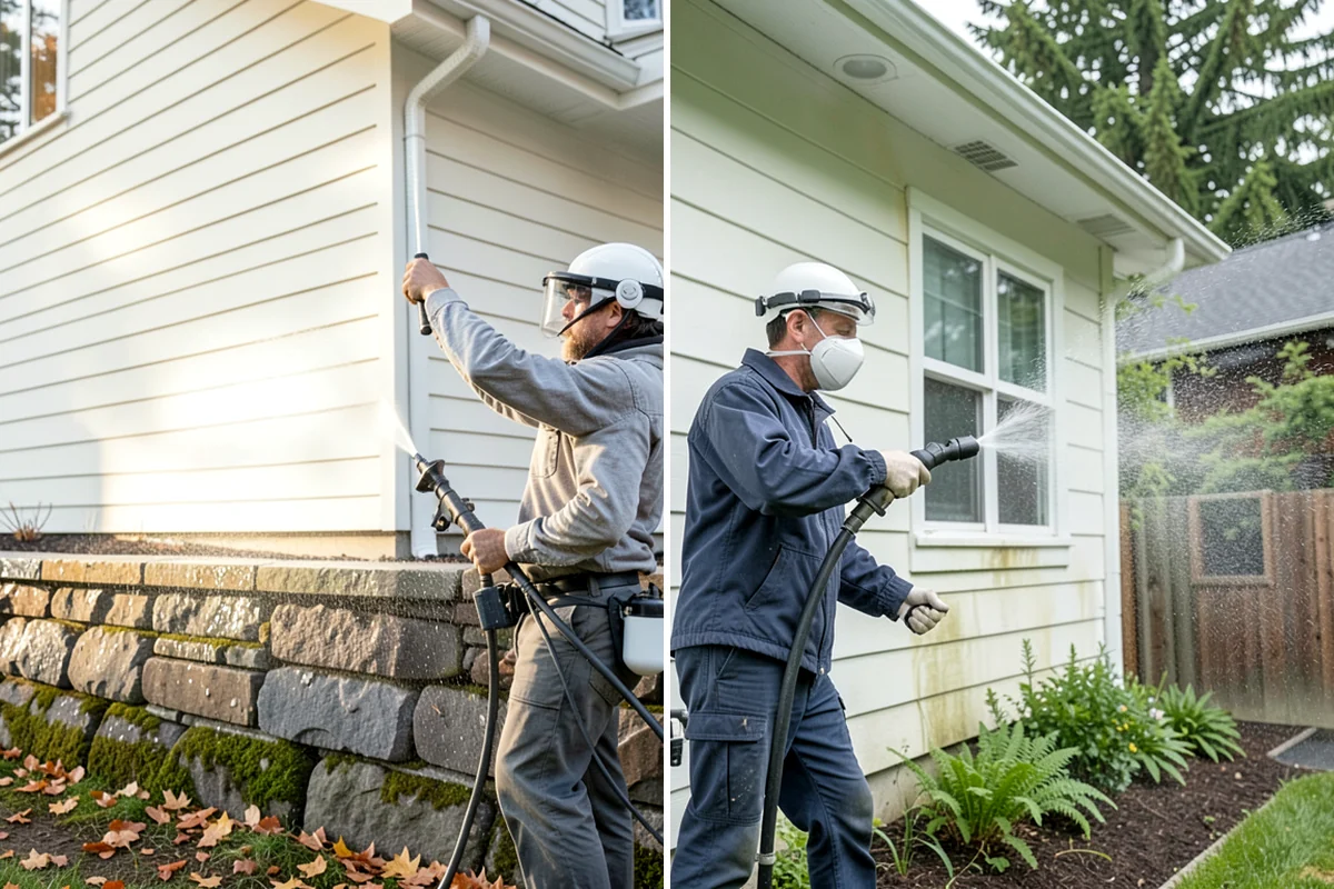 Fence Sealing in Lyman, Skagit County, WA - Wash the fence and remove mildew, algae, and loose fibers