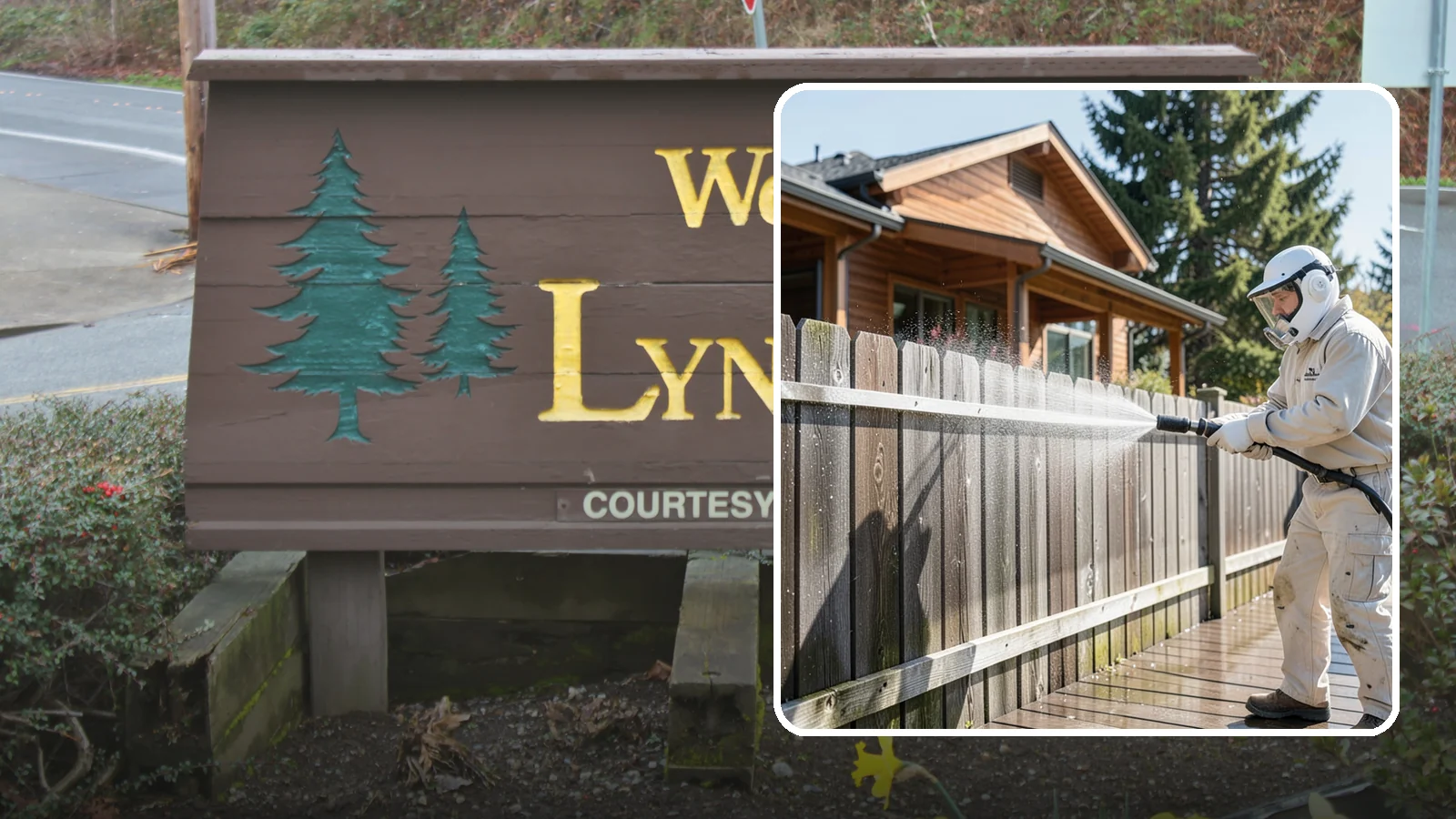 Fence Sealing in Lynnwood, Snohomish County, WA - Clear water-repellent sealing for wood fences that fends off the rot, graying, and moss our damp climate encourages.