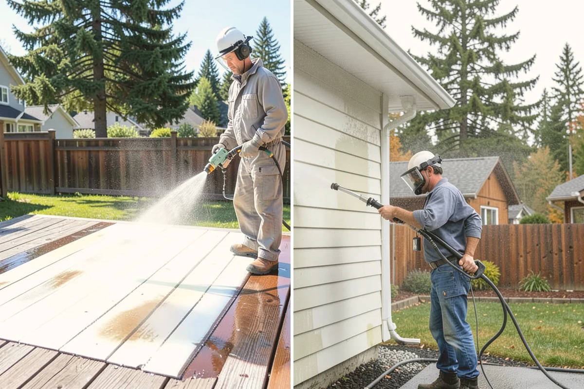Fence Sealing in Lynnwood, Snohomish County, WA - Wash the fence and remove mildew, algae, and loose fibers
