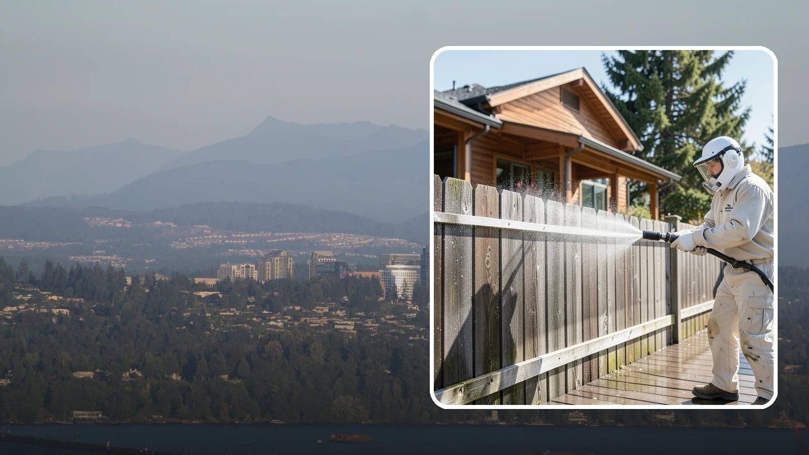 Fence Sealing in Medina, King County, WA - Clear water-repellent sealing for wood fences that fends off the rot, graying, and moss our damp climate encourages.