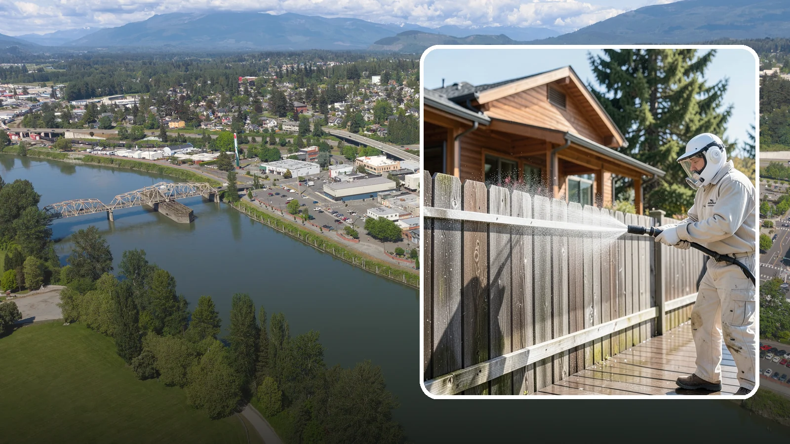 Fence Sealing in Mount Vernon, Skagit County, WA - Clear water-repellent sealing for wood fences that fends off the rot, graying, and moss our damp climate encourages.