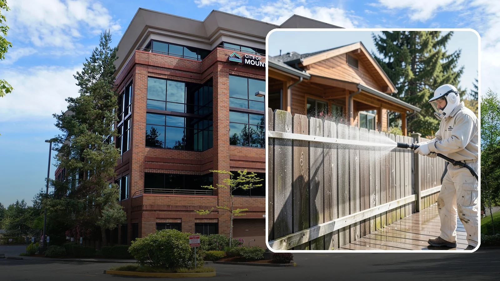 Fence Sealing in Mountlake Terrace, Snohomish County, WA - Clear water-repellent sealing for wood fences that fends off the rot, graying, and moss our damp climate encourages.