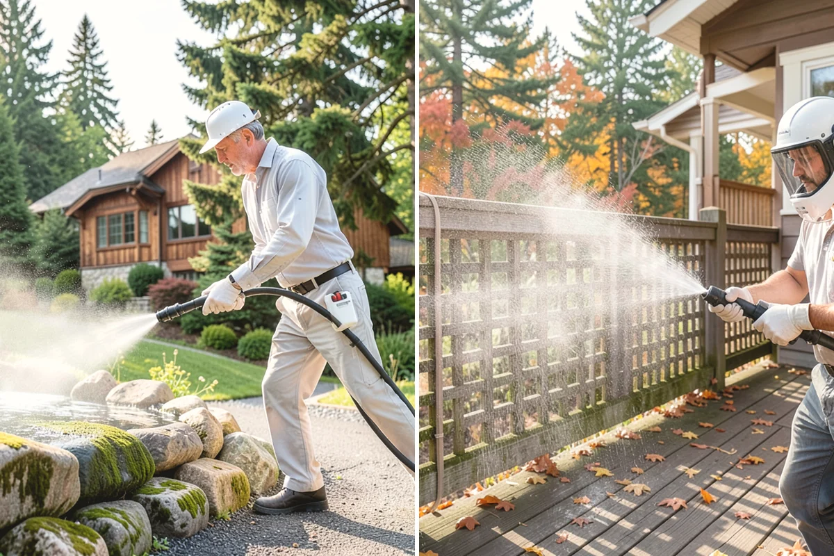 Fence Sealing in Mukilteo, Snohomish County, WA - Wash the fence and remove mildew, algae, and loose fibers