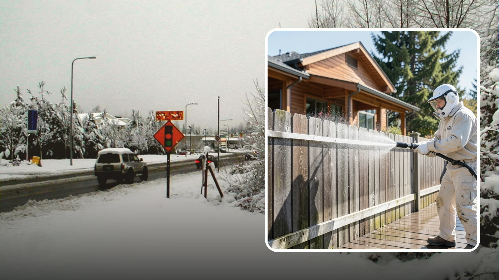 Fence Sealing in Newcastle, King County, WA - Clear water-repellent sealing for wood fences that fends off the rot, graying, and moss our damp climate encourages.