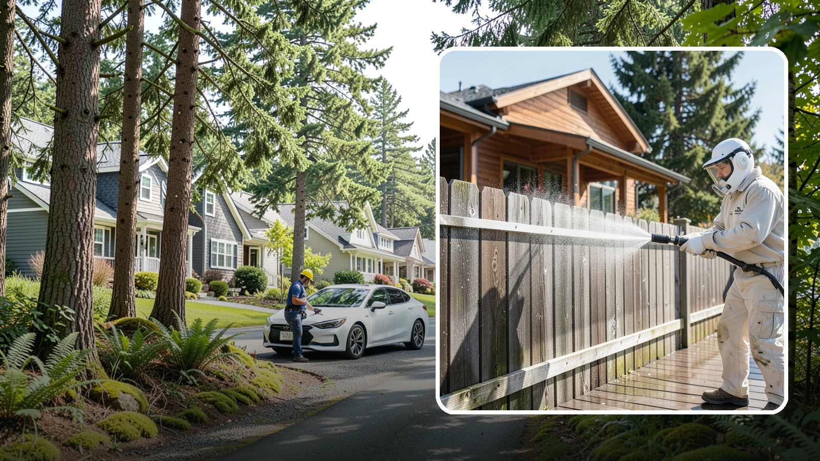 Fence Sealing in Normandy Park, King County, WA - Clear water-repellent sealing for wood fences that fends off the rot, graying, and moss our damp climate encourages.