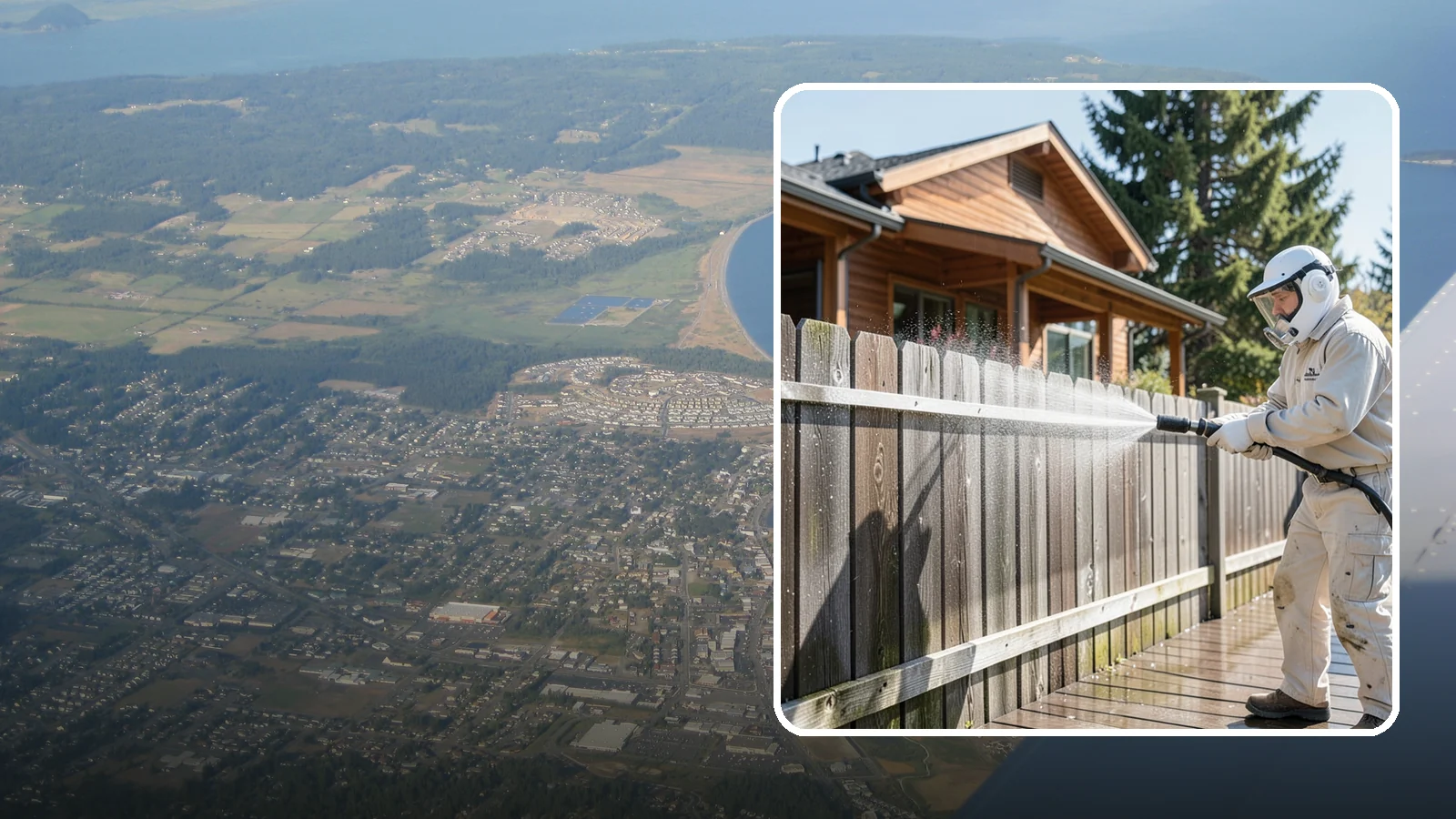 Fence Sealing in Oak Harbor, Island County, WA - Clear water-repellent sealing for wood fences that fends off the rot, graying, and moss our damp climate encourages.