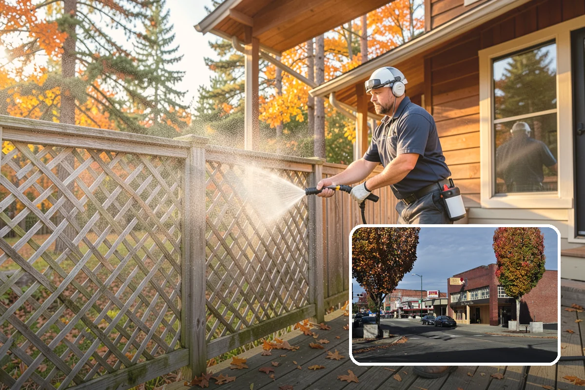 Fence Sealing in Puyallup, Pierce County, WA - Sheds rain to slow rot in posts, rails, and pickets