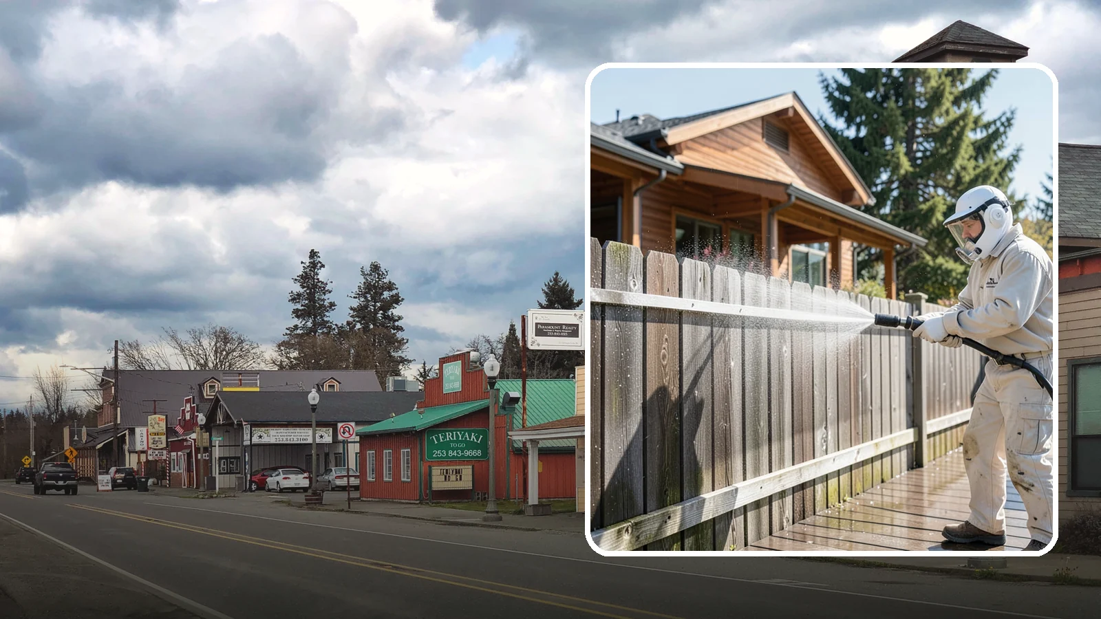 Fence Sealing in Roy, Pierce County, WA - Clear water-repellent sealing for wood fences that fends off the rot, graying, and moss our damp climate encourages.