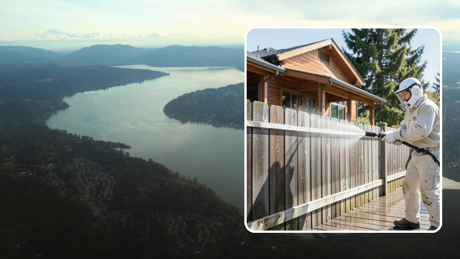Fence Sealing in Sammamish, King County, WA - Clear water-repellent sealing for wood fences that fends off the rot, graying, and moss our damp climate encourages.