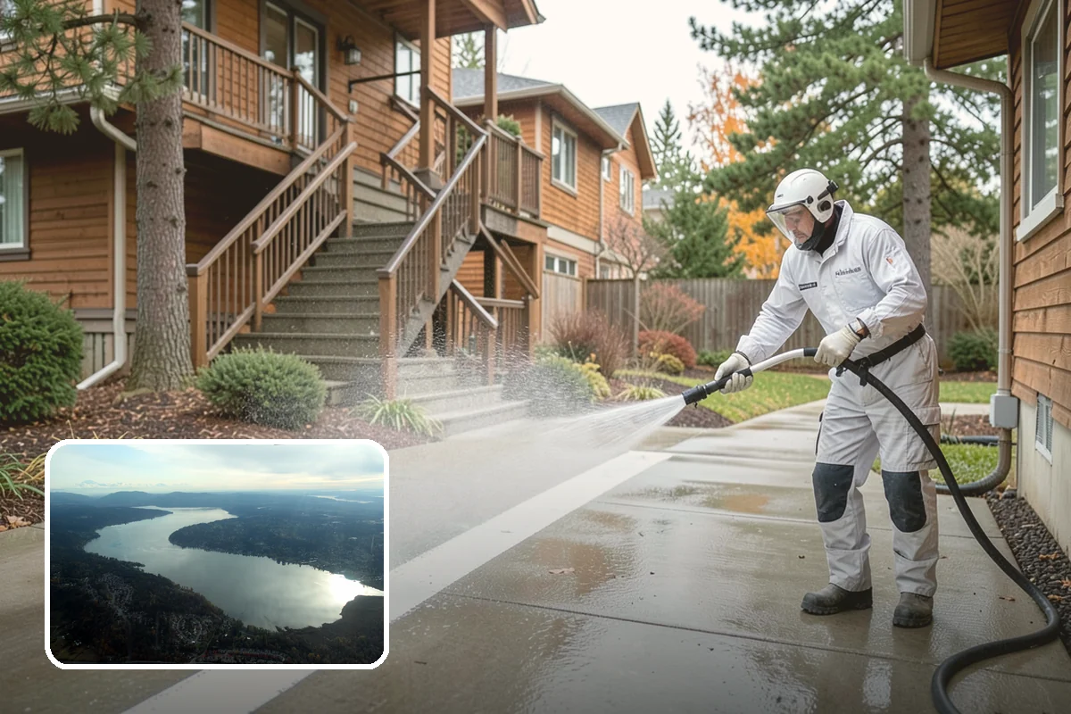 Fence Sealing in Sammamish, King County, WA - Sheds rain to slow rot in posts, rails, and pickets