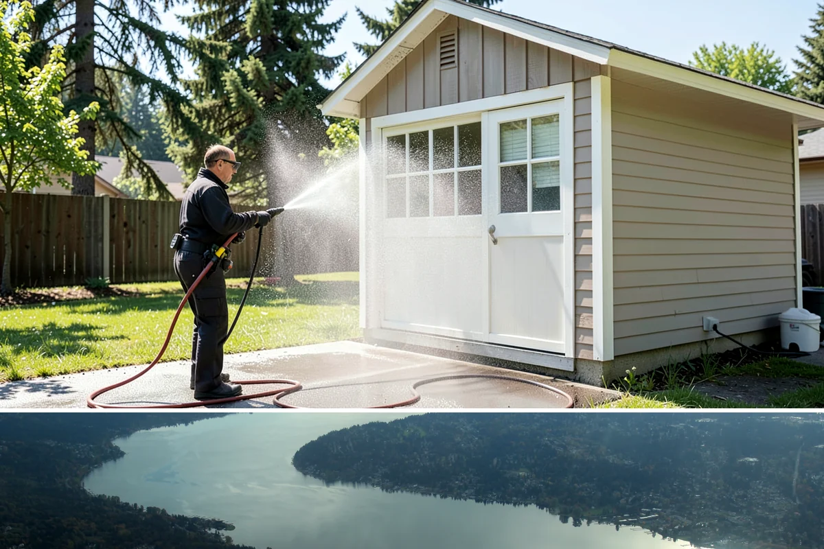 Fence Sealing in Sammamish, King County, WA - Seal fences in the dry summer months when both sides of the boards can dry out and the repellent can bond properly.