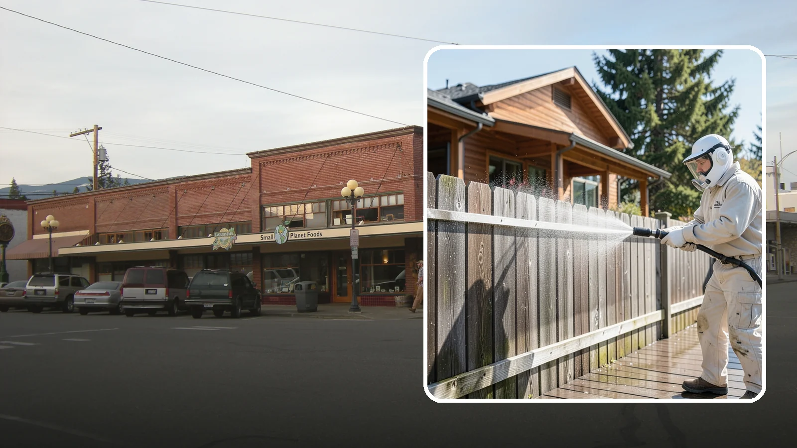 Fence Sealing in Sedro-Woolley, Skagit County, WA - Clear water-repellent sealing for wood fences that fends off the rot, graying, and moss our damp climate encourages.