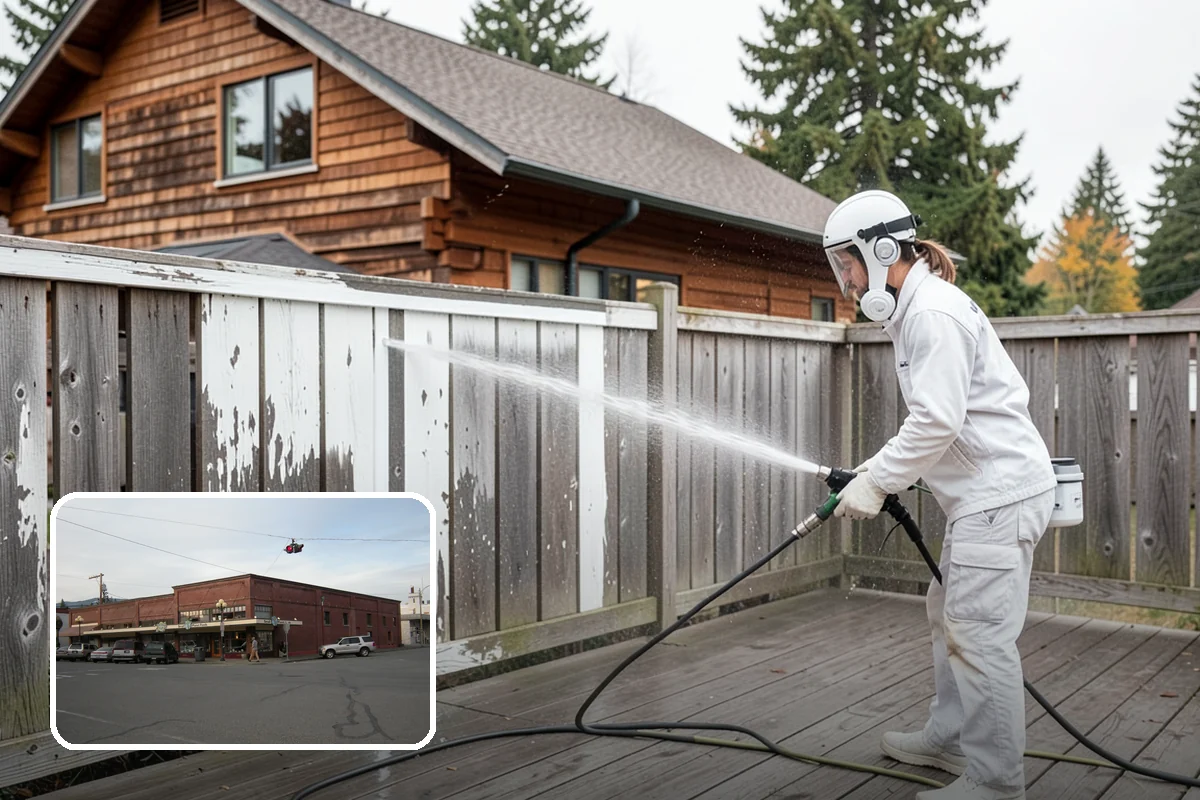 Fence Sealing in Sedro-Woolley, Skagit County, WA - Sheds rain to slow rot in posts, rails, and pickets