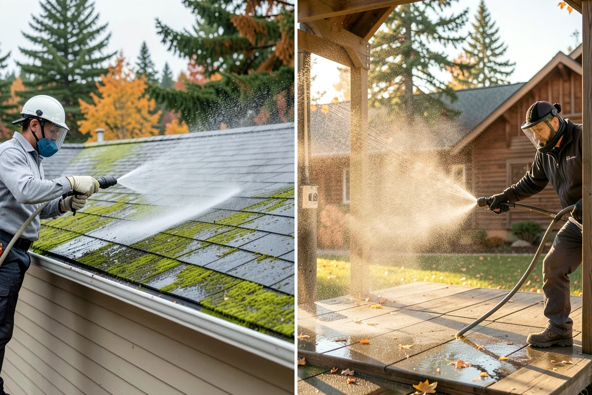 Fence Sealing in Snoqualmie, King County, WA - Wash the fence and remove mildew, algae, and loose fibers