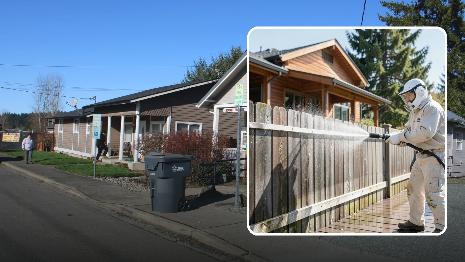 Fence Sealing in South Prairie, Pierce County, WA - Clear water-repellent sealing for wood fences that fends off the rot, graying, and moss our damp climate encourages.