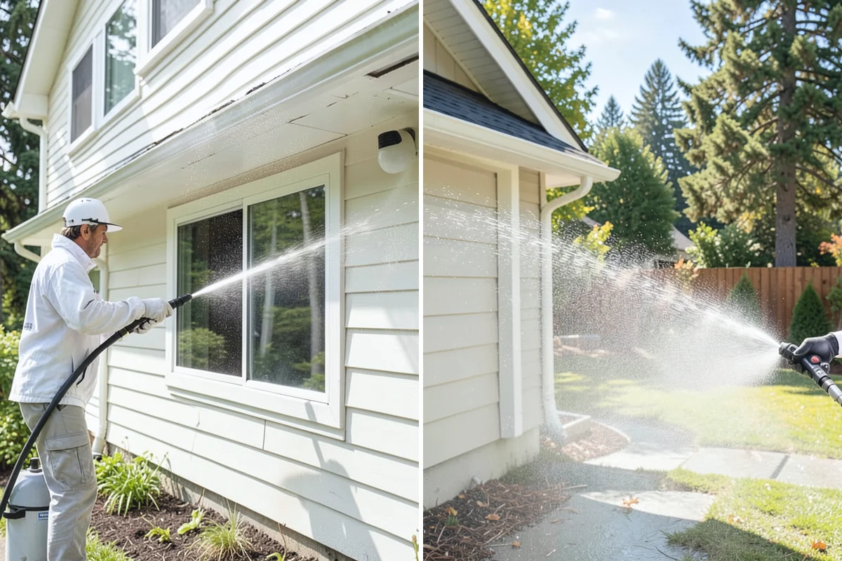 Fence Sealing in South Prairie, Pierce County, WA - Wash the fence and remove mildew, algae, and loose fibers