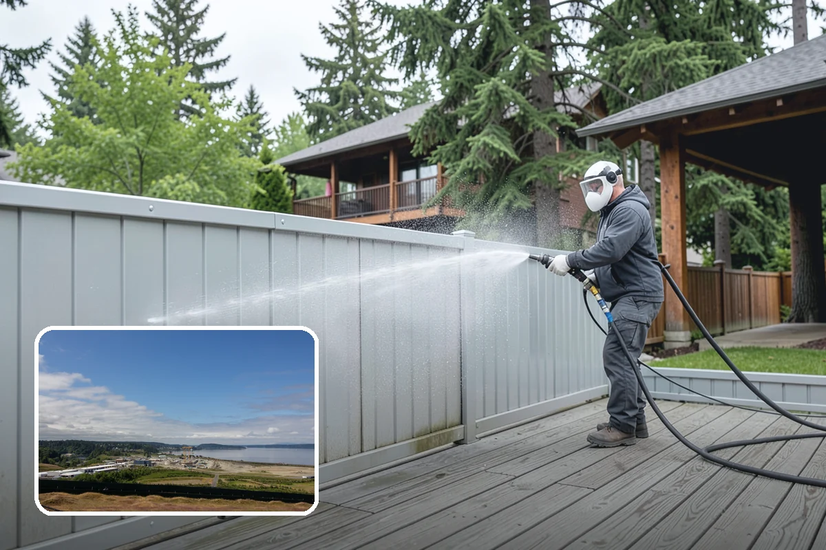 Fence Sealing in University Place, Pierce County, WA - Sheds rain to slow rot in posts, rails, and pickets