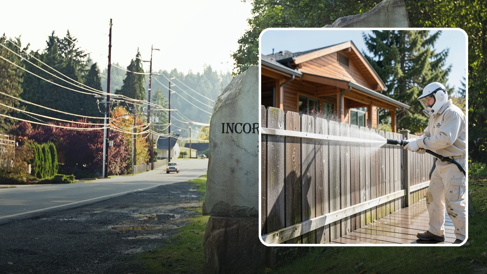 Fence Sealing in Wilkeson, Pierce County, WA - Clear water-repellent sealing for wood fences that fends off the rot, graying, and moss our damp climate encourages.