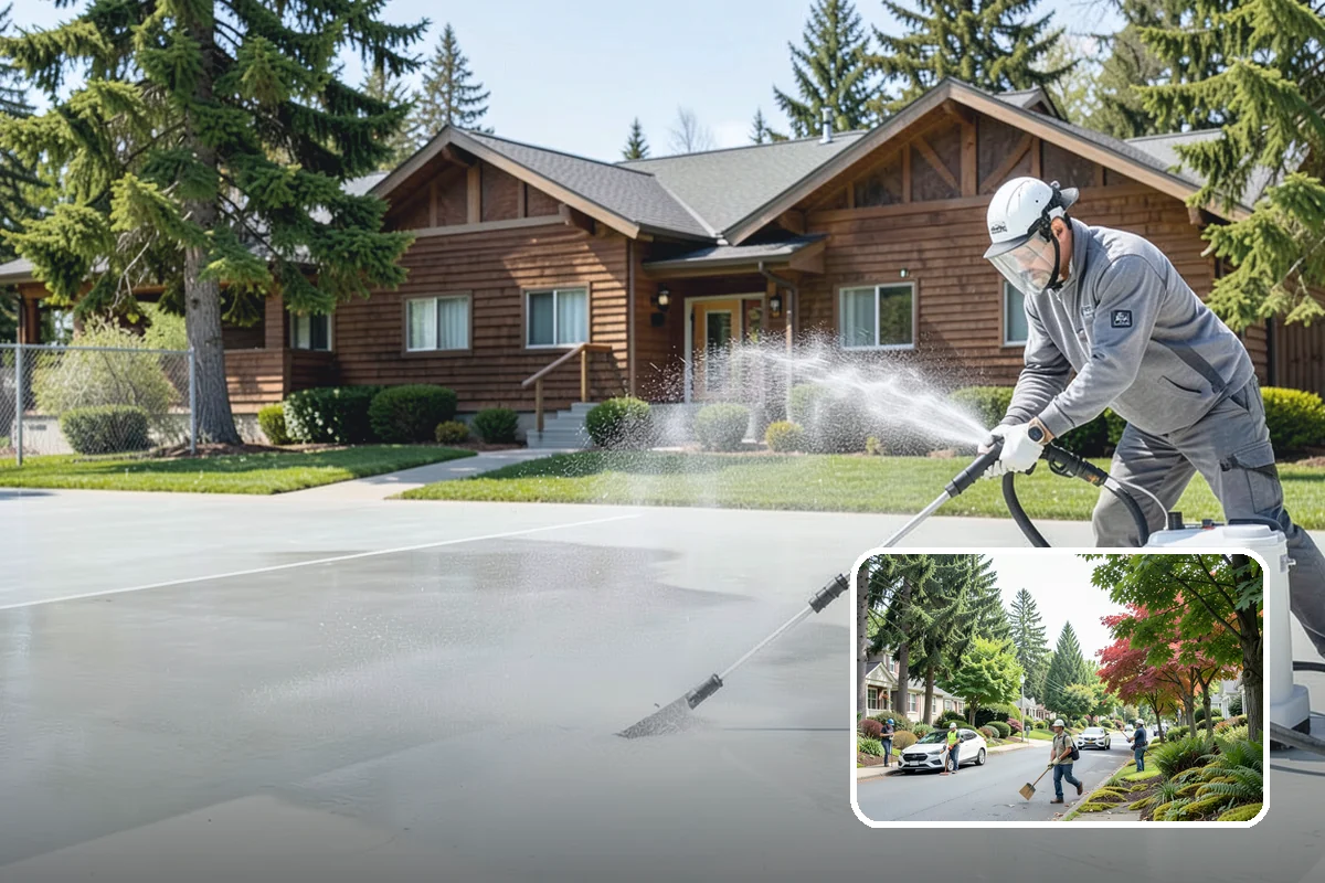 Fence Stain Stripping in Beaux Arts Village, King County, WA - Removes peeling and blotchy old stain down to bare wood