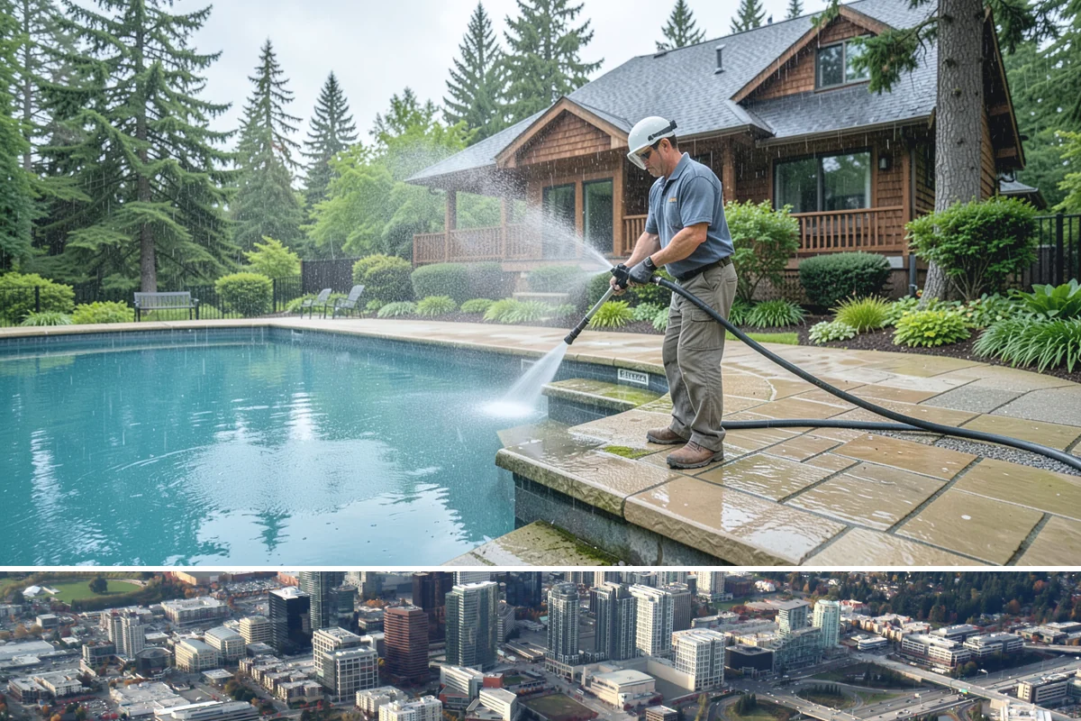 Fence Stain Stripping in Bellevue, King County, WA - Plan stripping for a dry summer window so the wood can fully dry before you apply new stain.