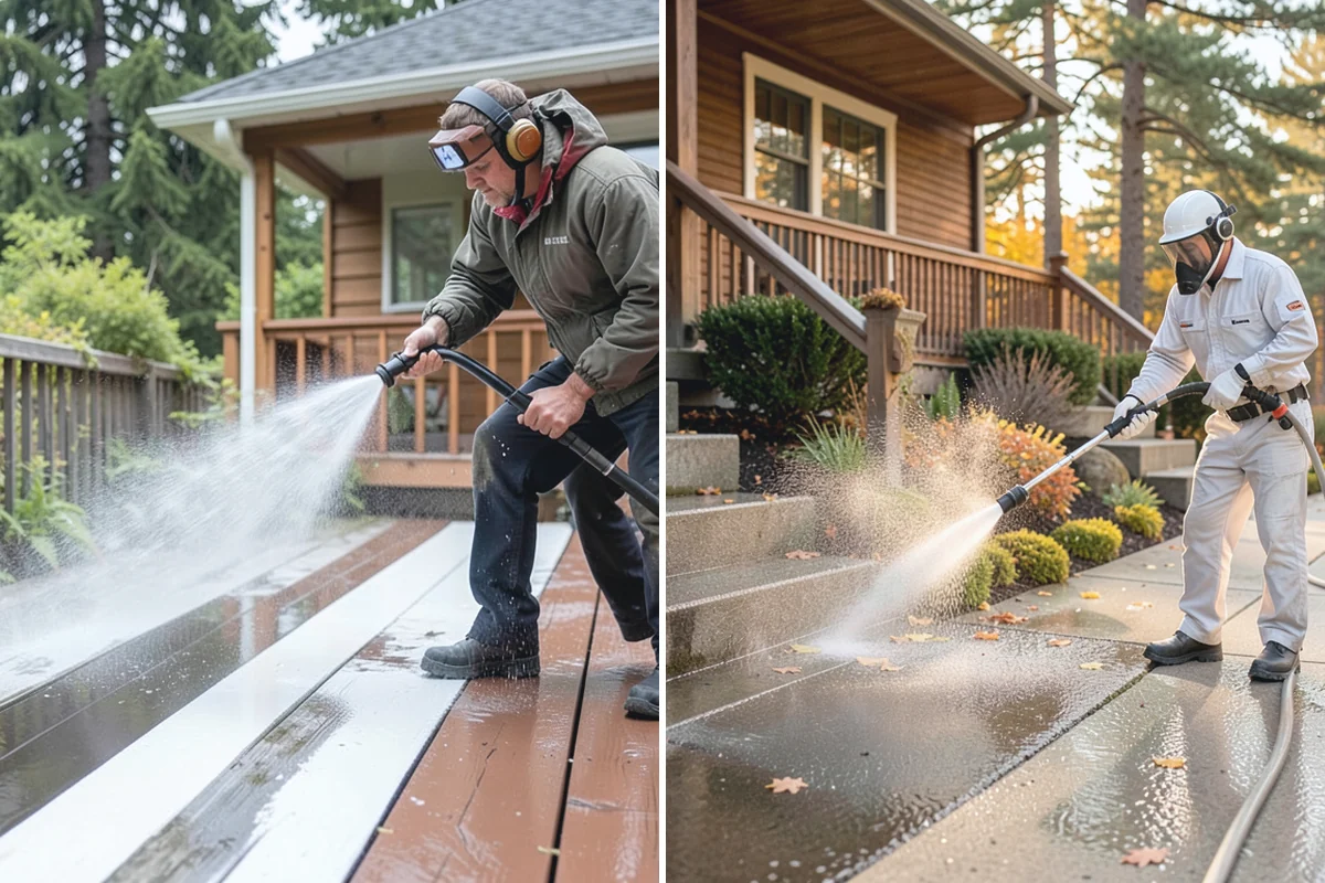 Fence Stain Stripping in Bonney Lake, Pierce County, WA - Test the existing stain to choose the right stripper