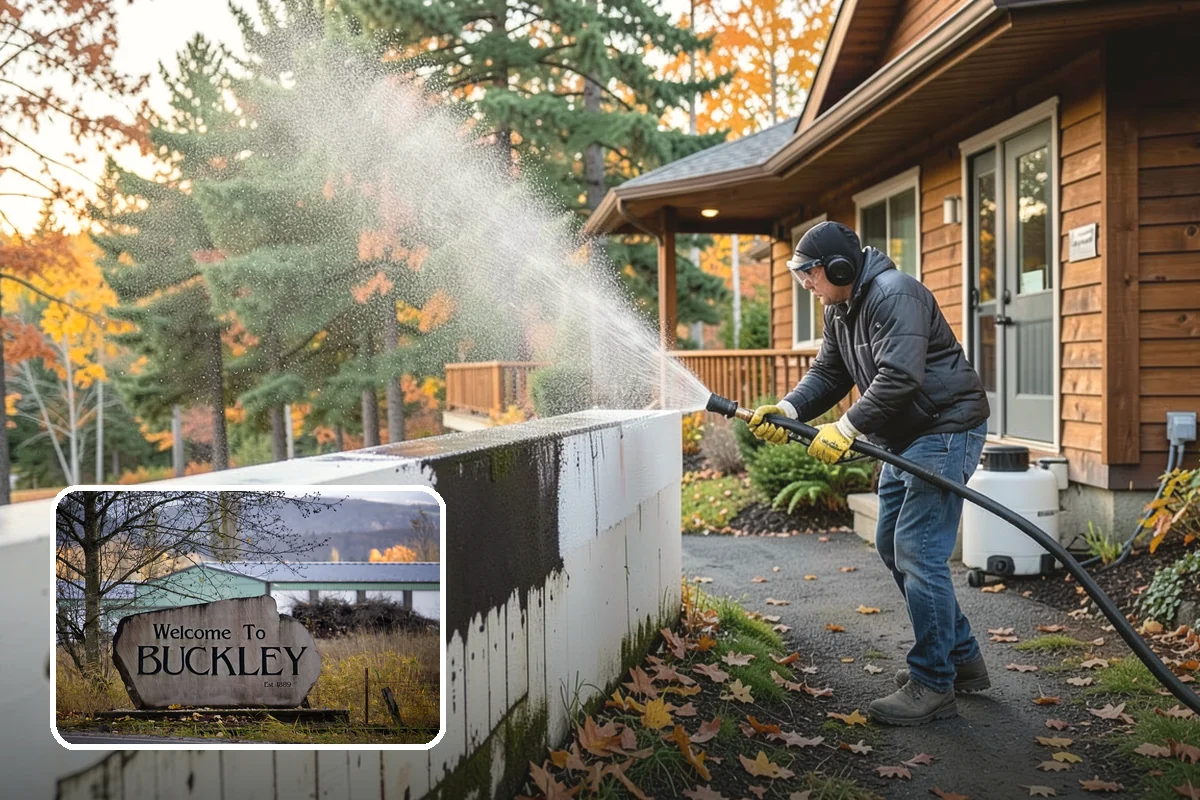 Fence Stain Stripping in Buckley, Pierce County, WA - Removes peeling and blotchy old stain down to bare wood