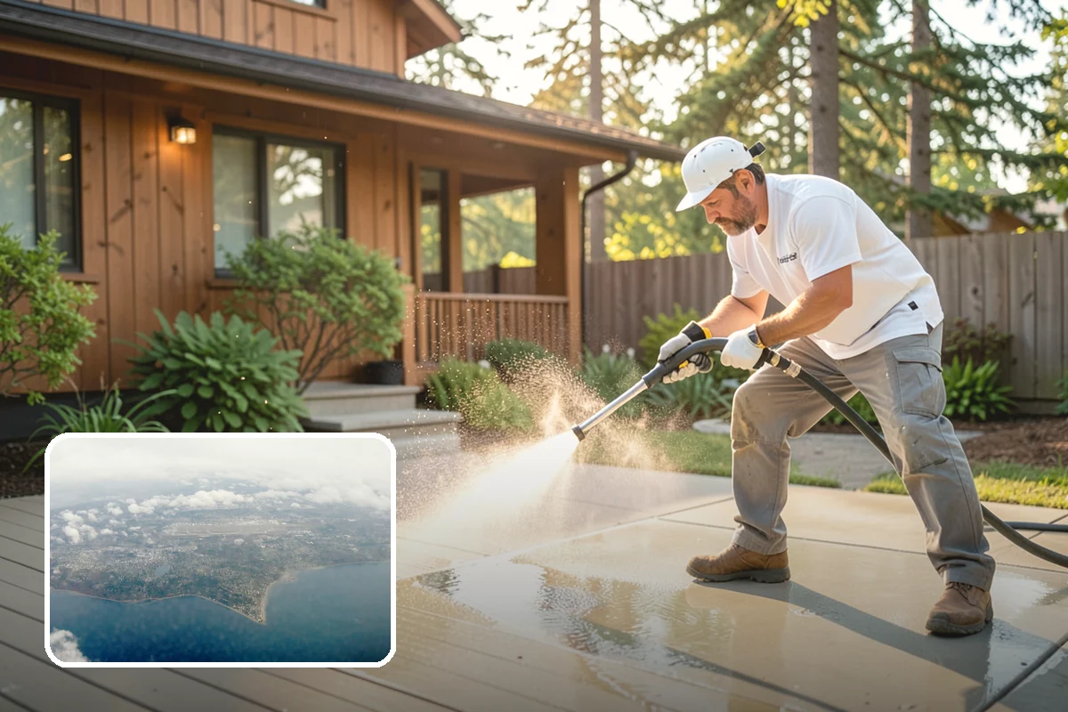 Fence Stain Stripping in Burien, King County, WA - Removes peeling and blotchy old stain down to bare wood