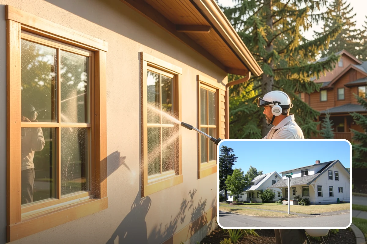 Fence Stain Stripping in DuPont, Pierce County, WA - Removes peeling and blotchy old stain down to bare wood