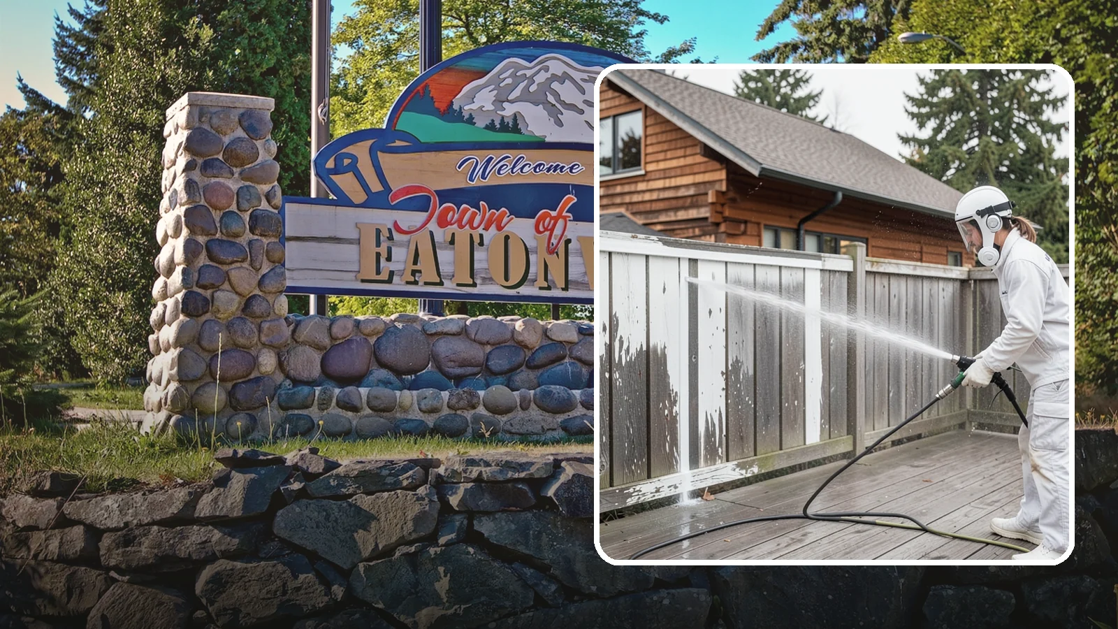 Fence Stain Stripping in Eatonville, Pierce County, WA - Stripping of failing, peeling fence stain so the wood is ready for a clean, even recoat.