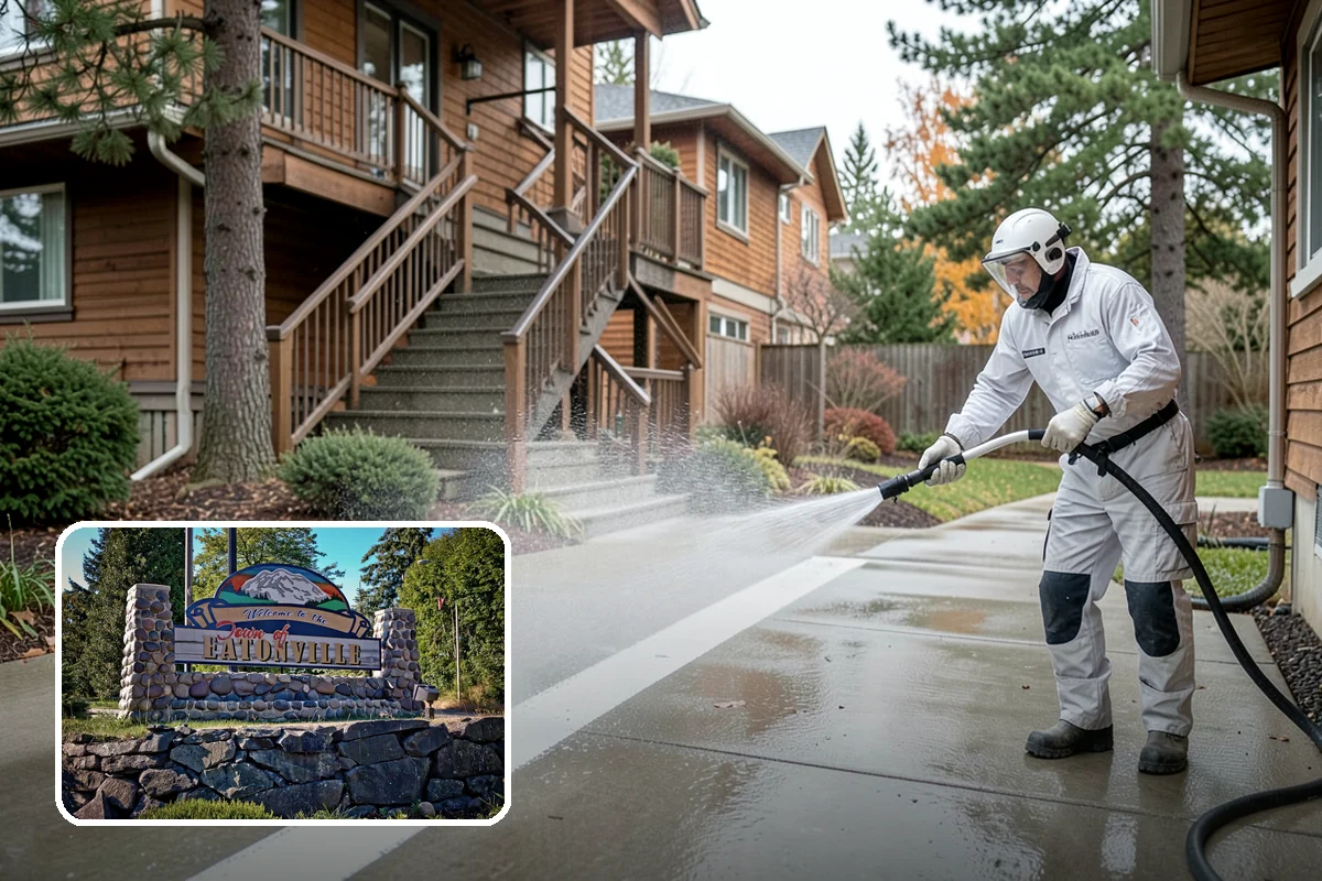 Fence Stain Stripping in Eatonville, Pierce County, WA - Removes peeling and blotchy old stain down to bare wood